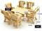3D Wooden Dollhouse Furniture Puzzle DIY House Room Miniature Furniture Sets Puzzle Gift for Kids